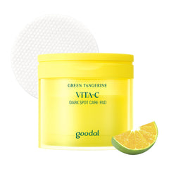 Goodal Green Tangerine Vita C Toner Pad Plus, Dark Spot Care Pad, Refreshing Brightening