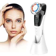KASTWAVE Face Massager for Skin Care, Beauty Device Multi Anti-wrinkle High-Frequency EMS Facial Lifting Toning with Red/Blue Machine, Make-up Remover, Wrinkle Removal, Skin Tightening