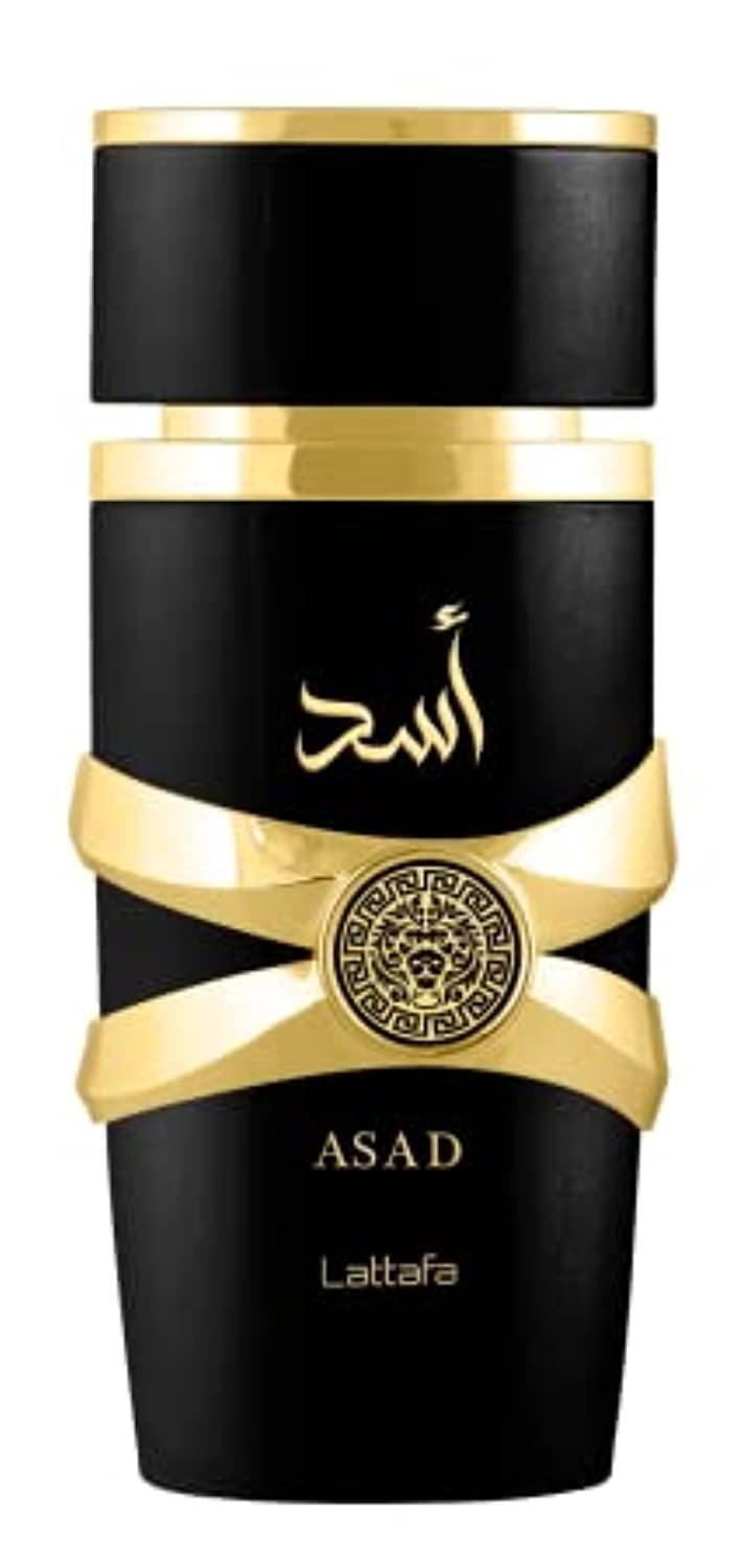 Lattafa Imported Long Lasting Luxury Perfume Asad Premium Refreshing Oud and Musk Fragrances Eau De Parfum 100 ml Perfume for Unisex (Pack of 1)