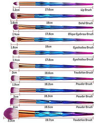 ORiTi Eye Brush Set, 20 pcs Unicorn Eyeshadow Eyeliner Blending Crease Kit Makeup Brushes Make Up Foundation Eyebrow Eyeliner Blush Cosmetic Concealer Brushes