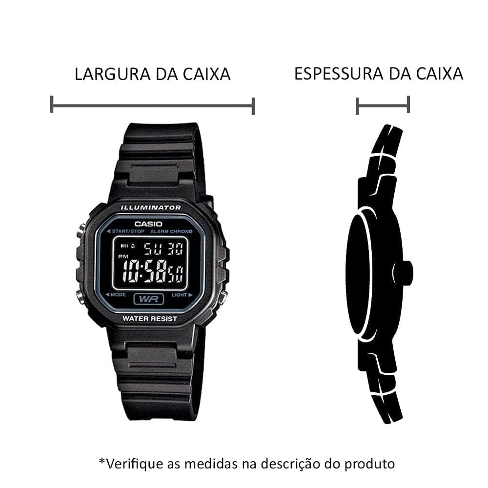 Casio 'Classic' Quartz Resin Casual Watch Black