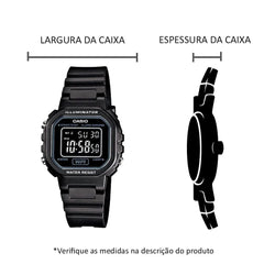 Casio 'Classic' Quartz Resin Casual Watch Black