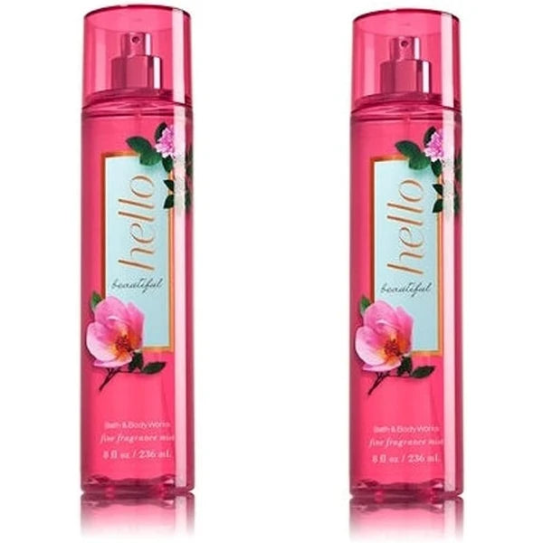 Bath & Body Works Hello Beautiful Fine Fragrance Mist Pack of 2