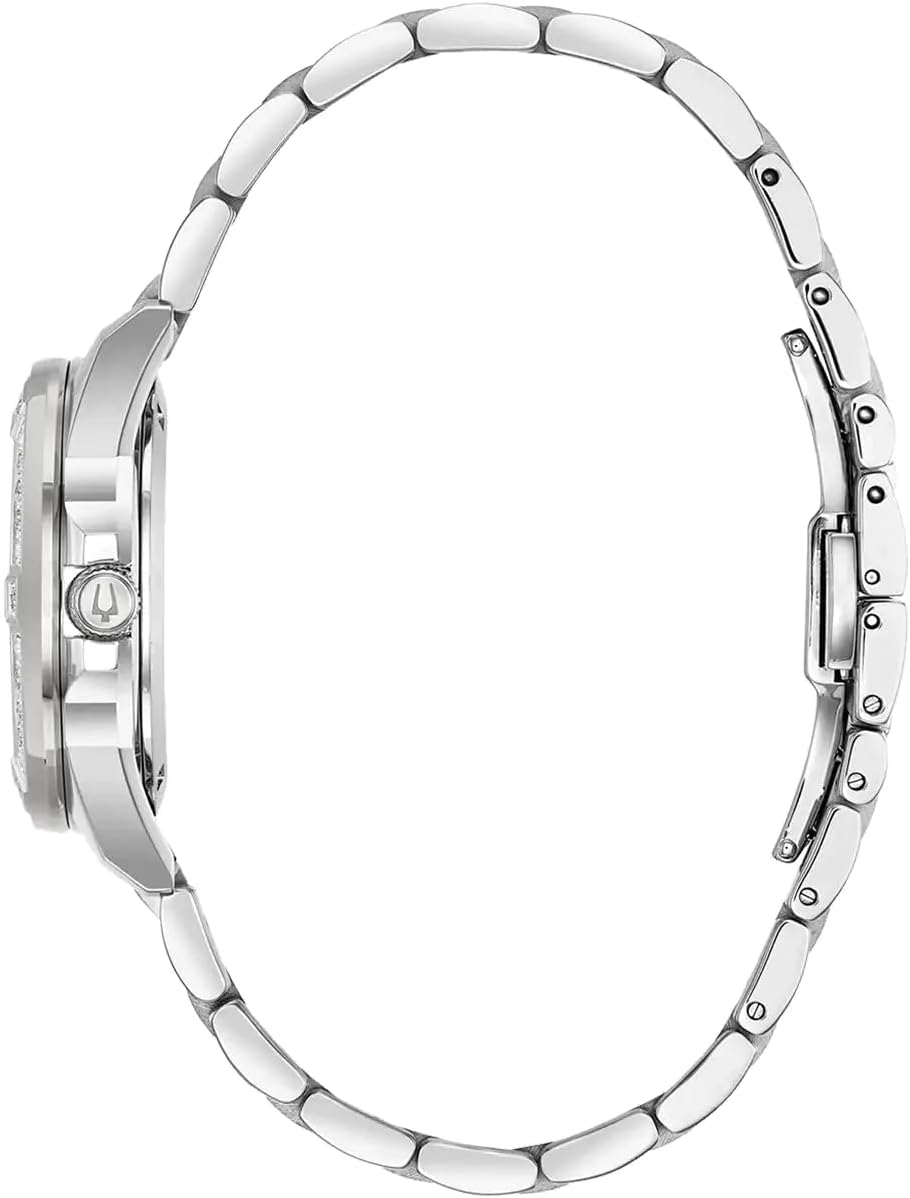 Bulova Marine Star Analogue Watch for Women - ‎Silver