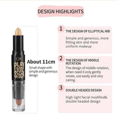 1PC Double ended Wonder Contouring Pen Bronzer And Highlighter Stick Makeup Concealer Cosmetic for 3D Makeup Effect(2)