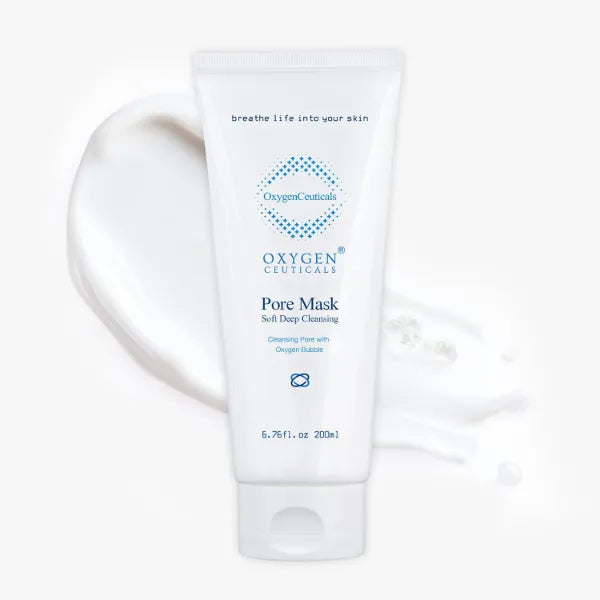 OxygenCeuticals Pore Mask – Deep Cleansing Foaming Face Wash with Stearic Acid, Lavender Oil & Portulaca Extract, Helps Remove Impurities & Oil for Healthy-Looking Skin, 6.7 fl.oz (200ml)