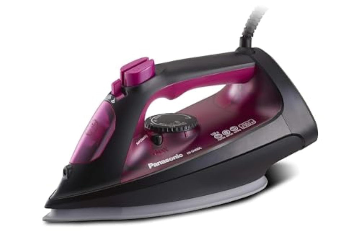 Panasonic Steam Iron, 2300W, Ni-U400, Pink, Big Ceramic Soleplate