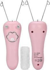 CENXI Electric Facial threading Hair Remover, Electric Cotton Thread Epilator for Women, Automatic Threader Machine Epilator for Fine Hairs on Face, Chin, Upper Lip, Arms (PINK)