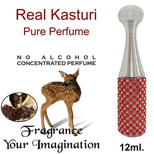 INDRA SUGANDH BHANDAR Natural Kasturi Attar (12 ml)