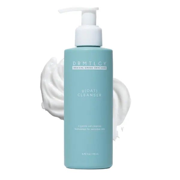 DRMTLGY GOAT Cleanser, Lightweight, Moisturizing Face Wash For Sensitive Skin, Oat + Hyaluronic Acid + Aloe Extract For All SkinTypes, Fragrance Free, 5.75 oz