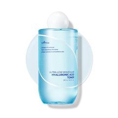 ISNTREE Ultra-Low Molecular Hyaluronic Acid Toner 300ml 10.14 fl.oz| Quick Absorbing Hyaluronic Acid Toner | Deeply hydrates and smoothens The Skin