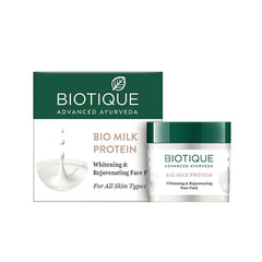Biotique Bio Milk Protein Whitening and Rejuvenating Face Pack For All Skin Types - 50G