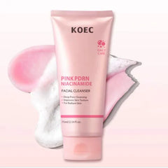 KOEC Pink PDRN Niacinamide Facial Cleanser – Deep Pore Cleansing for Radiant Daily Skin Care