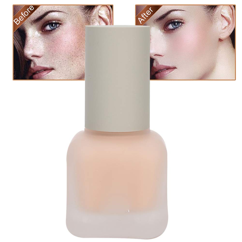 Moisturizing Makeup Liquid, Long Lasting Oil-Control Silky Delicate Face Concealer Cream Makeup Tools 30ml(natural)