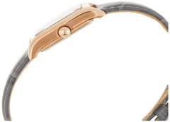 Anne Klein Women's Croco-Grain Leather Strap Watch