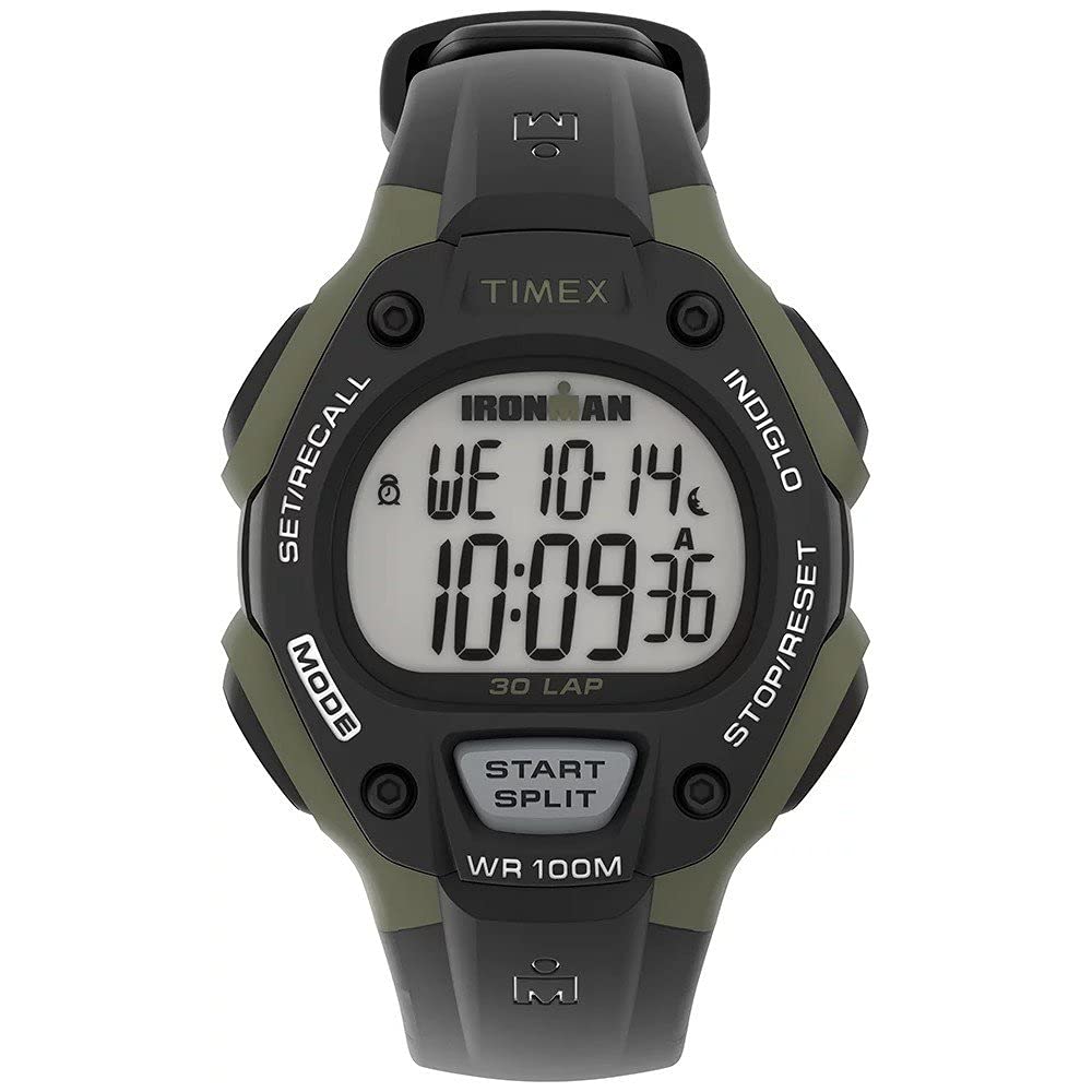 Timex Ironman Men's Classic 38mm Digital Black Resin Strap Watch TW5M44500