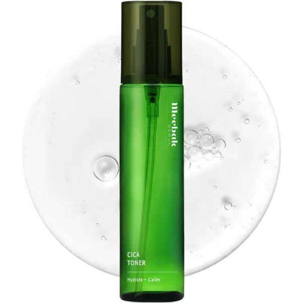 Meebak CICA Toner Spray | Korean Face Mist | Facial Spray with Centella Asiatica & Vitamin E | Soothing Face Toner for Sensitive, Oily, and Combination Skin | 4 fl oz