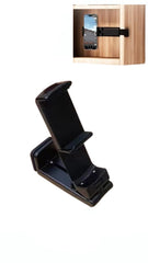 Universal Airplane Phone Mount | Desk Handsfree Holder | 360° Dual Rotation | Compact Travel Accessory