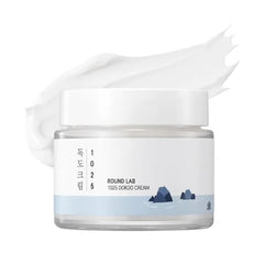ROUND LAB 1025 Dokdo Cream, 48 Hour Deep Hydrating Face Moisturizer for Acne Prone, Redness and Sensitive Skin with Ceramide, Skin Barrier Repair Face Cream, No Fragrance, Korean Skin Care 2.71 Fl Oz
