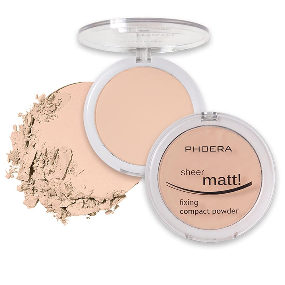 NLLNT Pressed Powder Foundation, Long-lasting Waterproof Concealer, Hydrating Powder Face Makeup