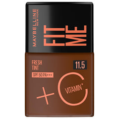 Maybelline New York, Fit Me Fresh Tint Foundation SPF 50 with Brightening Vitamin C, 11.5 Medium Coverage