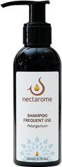 Nectarome Frequent Use Shampoo – Pelargonium & Lavender – Gentle Daily Cleansing, Strengthening & Relaxing Care with Essential Oils for Healthy, Soft, and Shiny Hair - 200ml