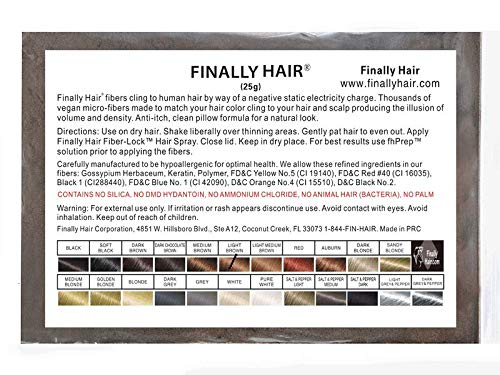 Light Brown Hair Building Fibers 25g to refill your current bottle. High-quality fibers from Finaly Hair.