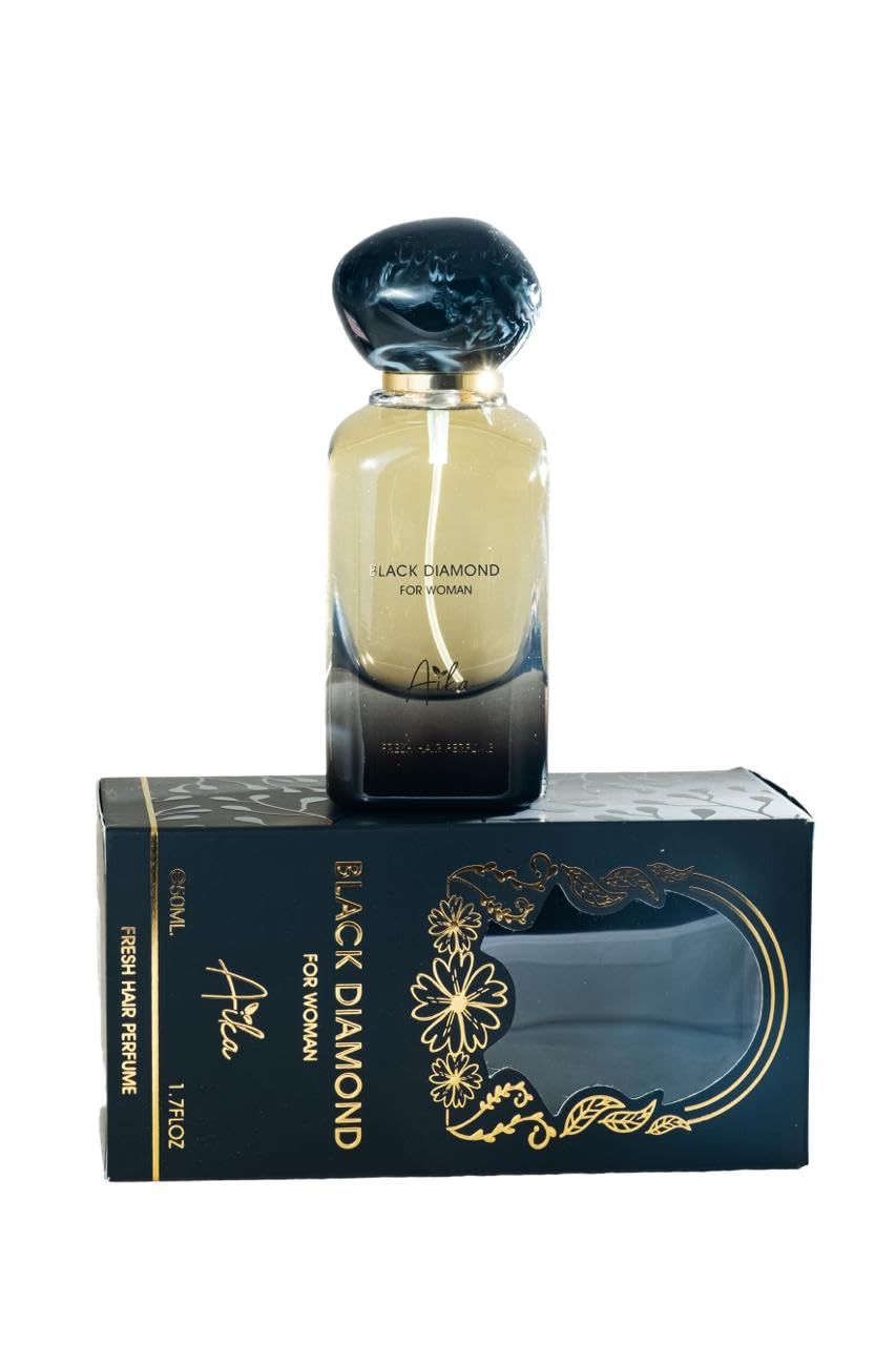 Aika Black Diamond Elegance: 50ml Luxurious Women's Hair Fragrance for Timeless Allure