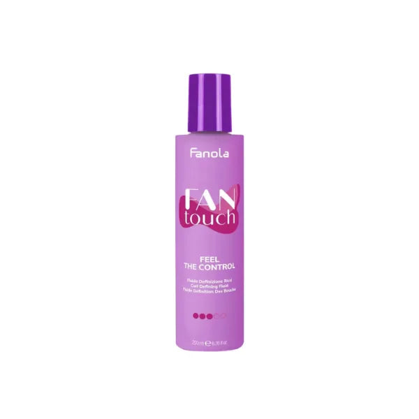 Fanola Fantouch Curl Defining Fluid - Vegan Curly Hair Product for All Curl Types, Curl Frizz Control & Long-Lasting Definition - 6.76 Fl oz