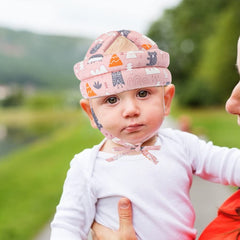 Baby Head Protector - Baby Helmet for Crawling Walking Running - No Bumps and Soft Cushion - Adjustable Protective Cap Infant Baby Safety Headguard Suitable for Children Learning to Walk（Pink）