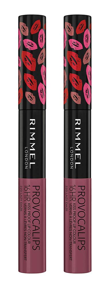 Rimmel Provocalips Lip Colour, Lazy Daze, 0.14 Fluid Ounce (Pack of 2)
