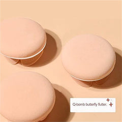 Butterfly Cushion BB Cream, Moisturizing Concealer Makeup Base Primer BB Liquid Foundation, Moisturizing Brightening Pigment Liquid Foundation, Even Skin Tone Makeup (Lvory White)