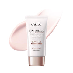 d'alba Piedmont Italian White Truffle Waterfull Tone-up Sunscreen, pure and Vegan hybrid pink tinted moisturizer, glow and brightening sunscreen, gentle and safe use sunscreen