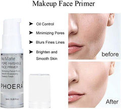 PHOERA Foundation, Full Coverage Foundation, PHOERA Primer, PHOERA Powder, PHOERA Makeup Set, Kabuki Makeup Brushes Foundation Brush Powder Brush,2 Pcs Makeup Sponge (104 Buff Beige + 105 Sand)