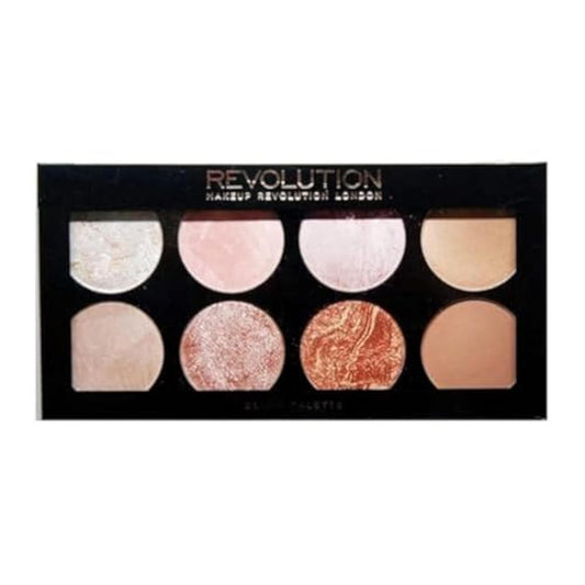 Revolution Beauty London Makeup Ultra, Blush Palette, Golden Sugar, 8 Shades, 12.8g