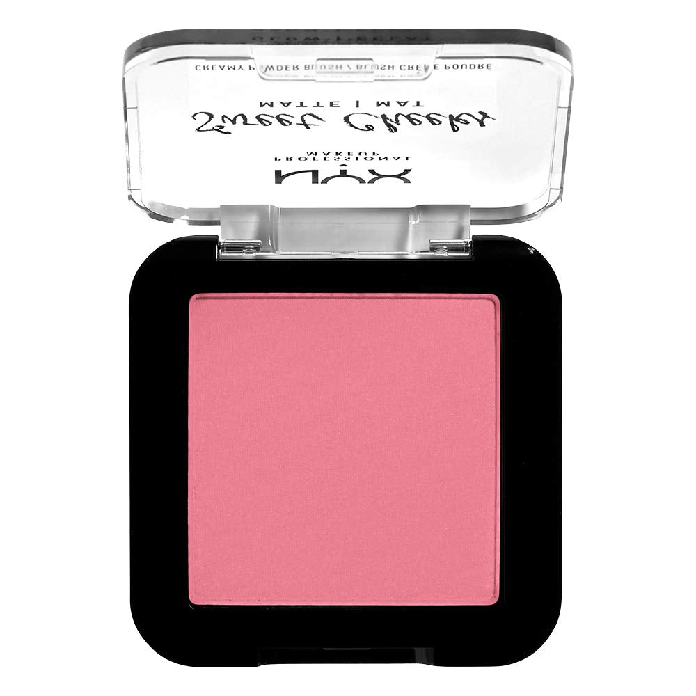 NYX PROFESSIONAL MAKEUP Sweet Cheeks Creamy Powder Blush Matte, Rose & Play 08
