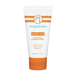 Megababe Underarm Mask - Happy Pits | With Detoxifying Charcoal & Vitamin C - 3 fl oz