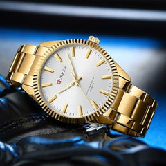 CURREN 8425 Fashion Design Stainless Steel Quartz Watches Casual Business Wrist Watches for Men Luminous Hands Clock