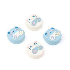 GeekShare Cute Animal Theme Thumb Grip Caps, Compatible with Nintendo Switch/OLED/Switch Lite, Soft Silicone Joystick Cover, 4PCS - Game Cat