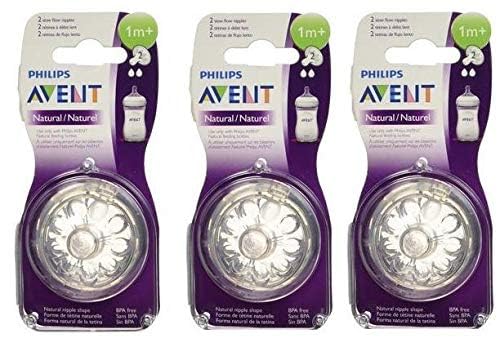Philips Avent Natural Slow Flow - 6 Pack
