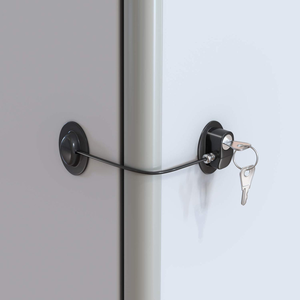 HavenHause Pack of 2 Refrigerator Fridge Lock - Child Safety Lock for Freezer, Cabinet, Drawers, Door - Black by