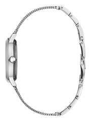 GUESS Women's Quartz Stainless-Steel Strap, Silver, Casual Watch