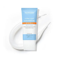Neutriherbs Upgraded SPF-50 Clear Gel Sunscreen with Vitamin C, Lightweight Daily Sun Protector Block UVA/UVB, No White Cast PA+++ Broad-Spectrum - Travel Size 1.7 Oz
