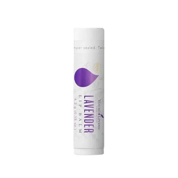 Young Living Lavender Lip Balm 0.15 oz Essential Oils, Soothes Dry Lips, Hydrates & Softens, Natural Lip Care Hydrating Lip Treatment, Moisturizing Lip Balm