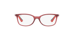 Ray-Ban Junior Vista Men's 0RY1586 Optical Frames, Color: Transparent Red, Size: 47