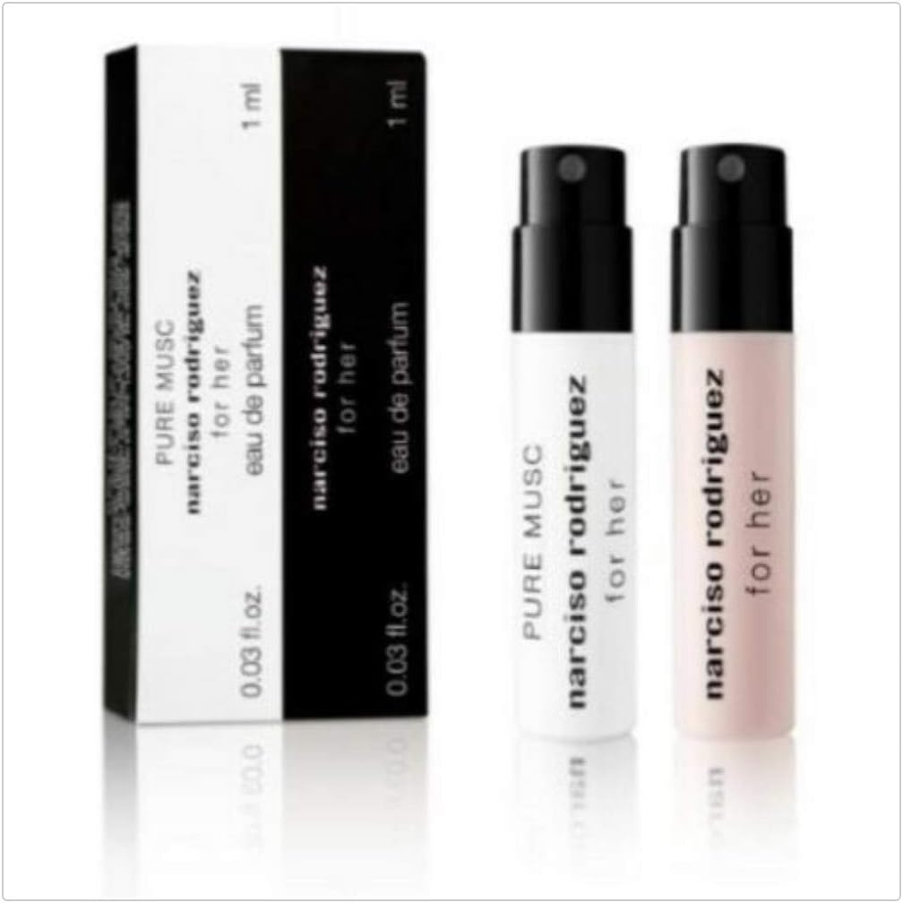 Narciso Rodriguez FOR HER EDP + PURE MUSC EDP SAMPLE VIAL KIT DUO