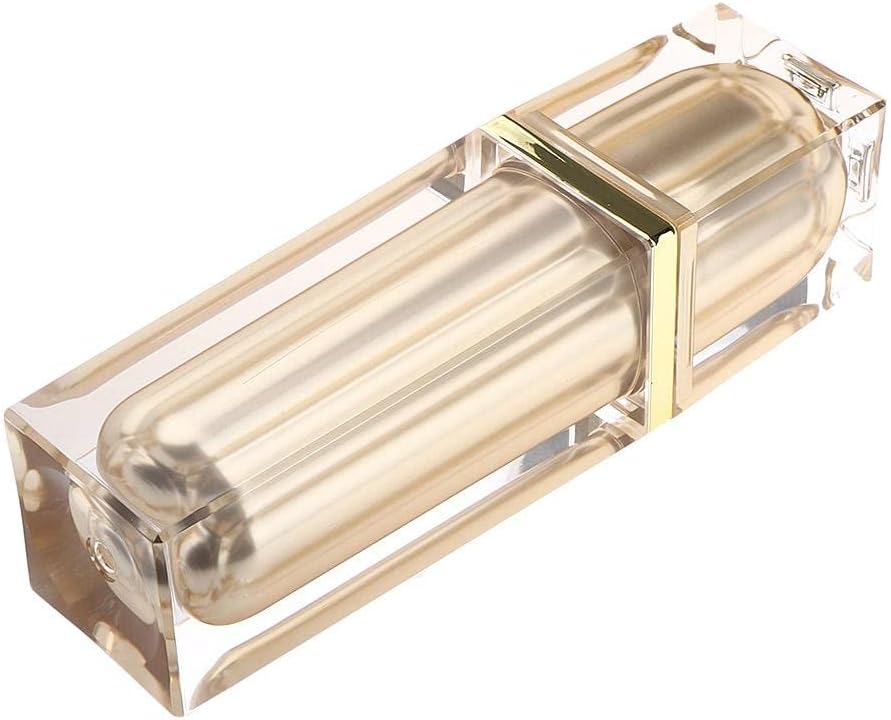 20/40ml Empty Airless Pump Bottle with Lid for Beauty Products Lotion Serum - Golden+Golden, 40ml