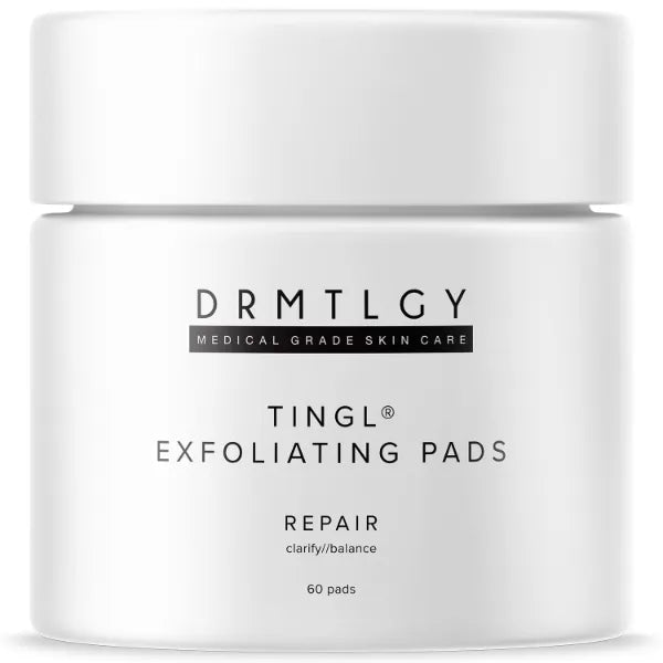 tingl Face & Body Exfoliator Pads – FSA/HSA Eligible Skin Care with Glycolic Acid, Lactic Acid & Salicylic Acid – Face Exfoliator & Toner Pads for Acne Treatment, Pore Minimizer & Blackhead Remover