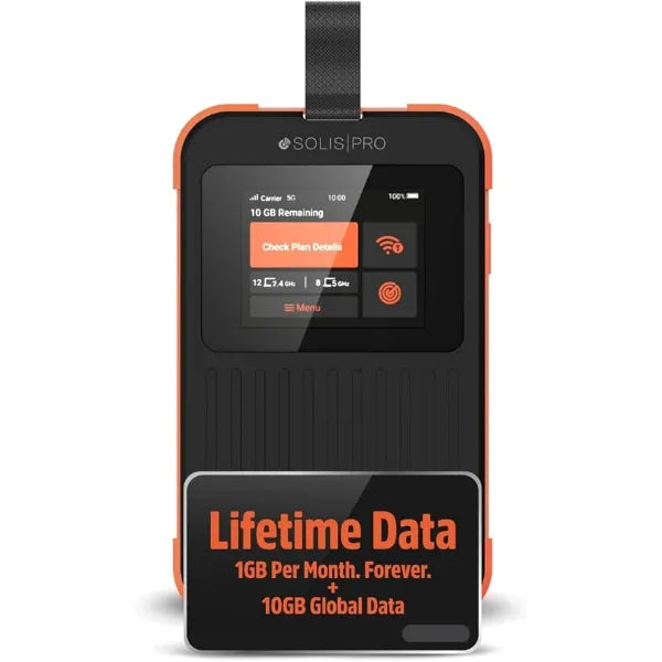 SIMO Solis Pro 5G Global Wi-Fi Mobile Hotspot with Power Bank M6E