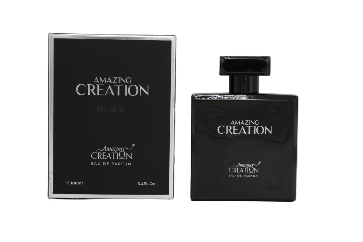 Amazing Creation Black Eau De Parfum for Men 100ml – Oriental Woody Long Lasting Perfume